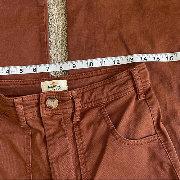 Marine Layer Bridget Twill Flare Pants - Picture 4 of 9